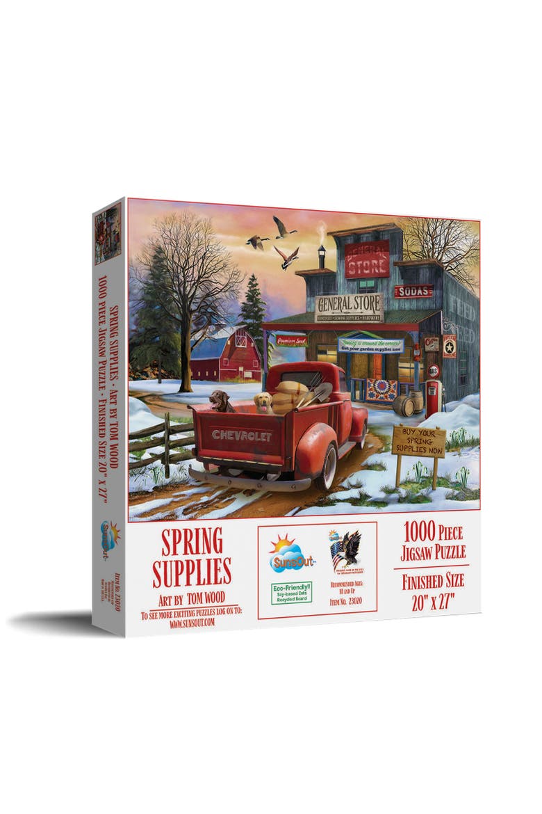 Spring Supplies 1000 piece Jigsaw Puzzle for Adults, Main, color, Multicolor