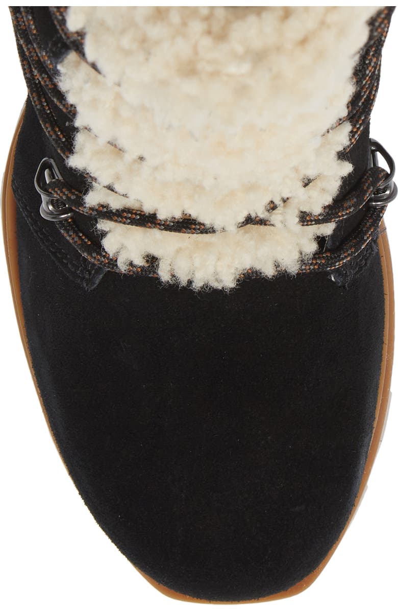 SOREL Joan of Arctic III Genuine Shearling Trim Waterproof Wedge Boot, Alternate, color,