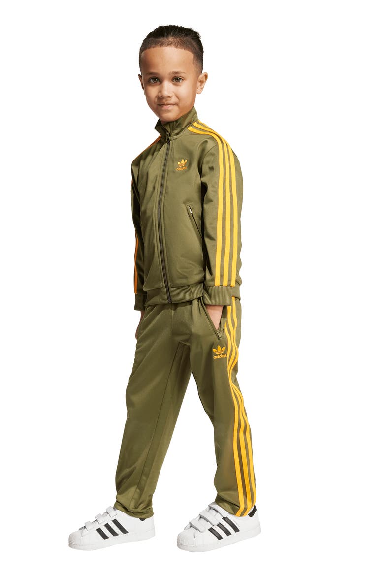 Kids' Firebird Recycled Polyester Track Jacket & Pants Set, Alternate, color, FOCUS OLIVE