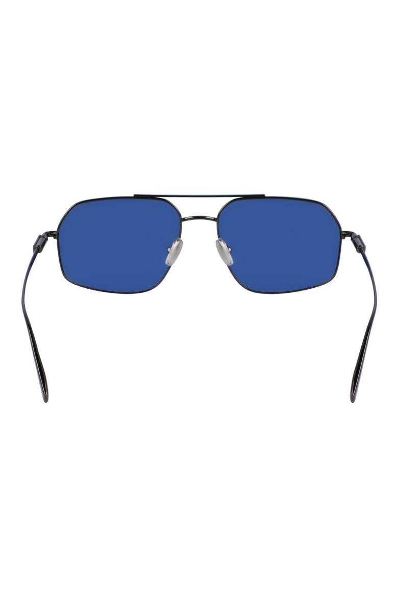 Prisma 58mm Navigator Sunglasses, Alternate, color, DARK GUNMETAL/ BLUE