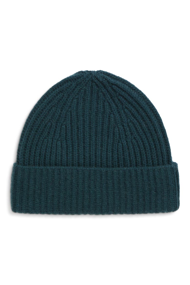 Women's Cashmere Beanie, Main, color, GREEN MOSS