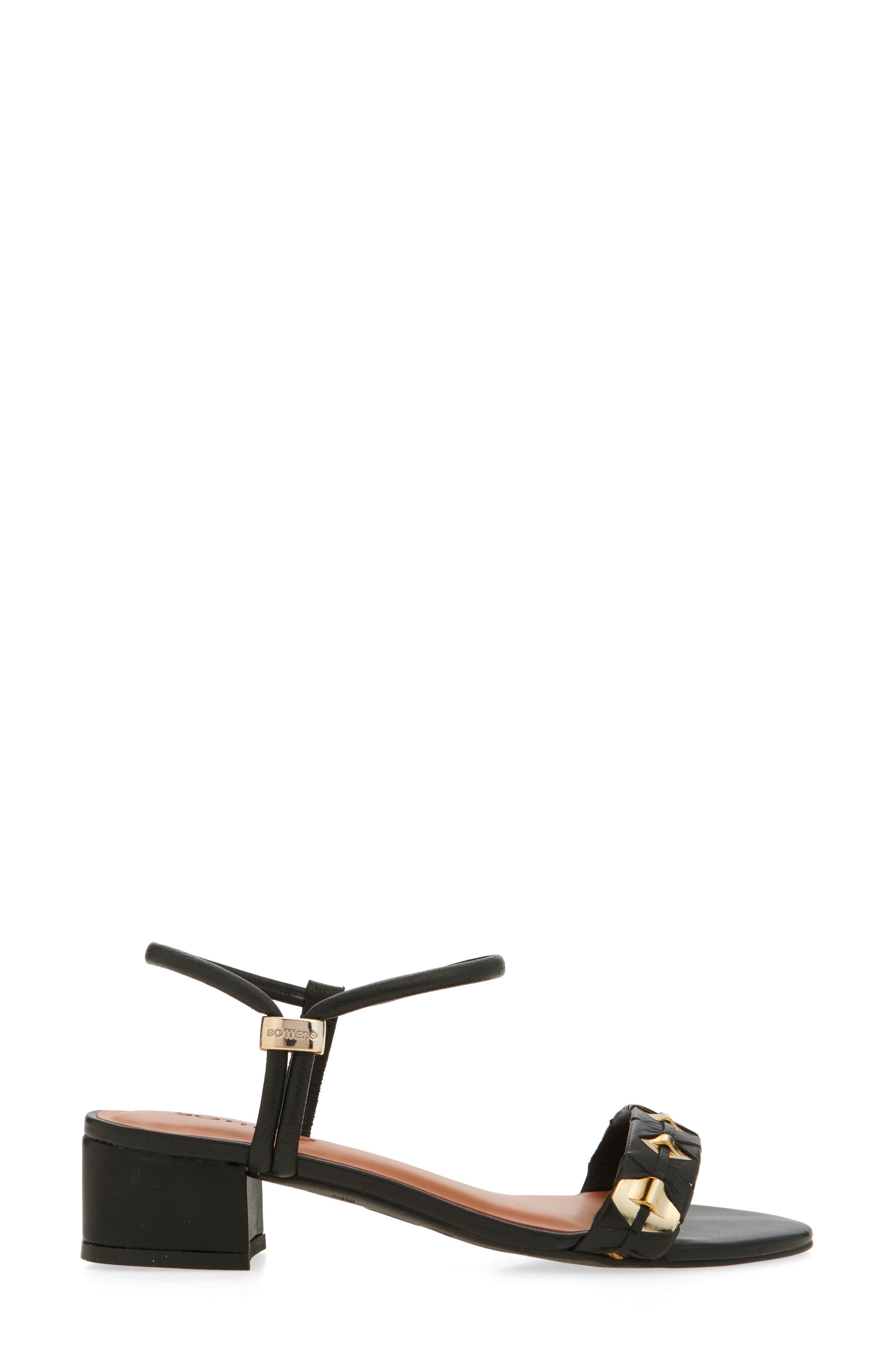 Bottero Elsa Ankle Strap Sandal, Alternate, color, Preto