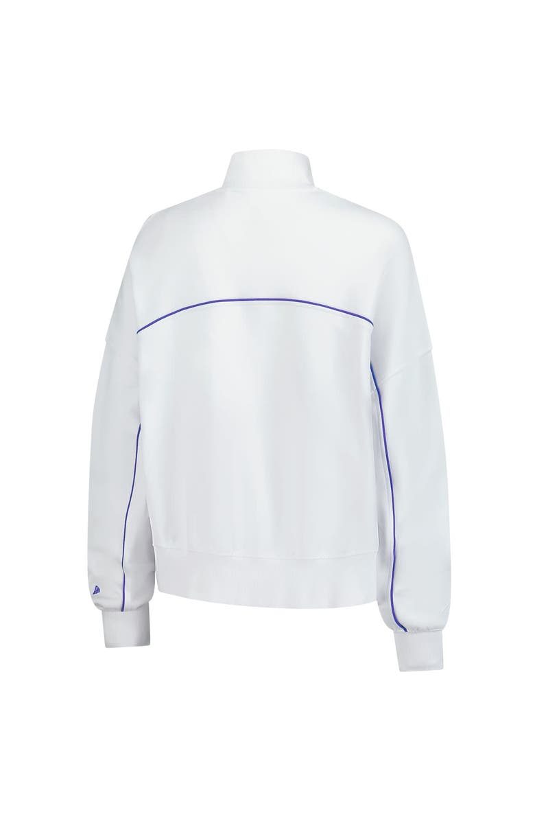 New Era Women's New Era White Detroit Lions Functional Fandom Quarter-Zip Sweatshirt, Alternate, color, White
