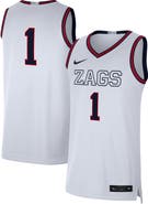 Nike Men's Nike # White Gonzaga Bulldogs Limited Basketball Jersey