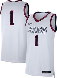 Nike Men's Nike # White Gonzaga Bulldogs Limited Basketball Jersey