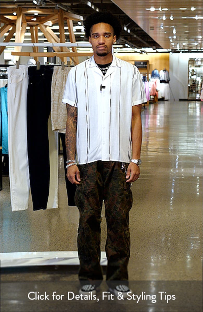 Resort Lines Texture Camp Shirt, sales video thumbnail