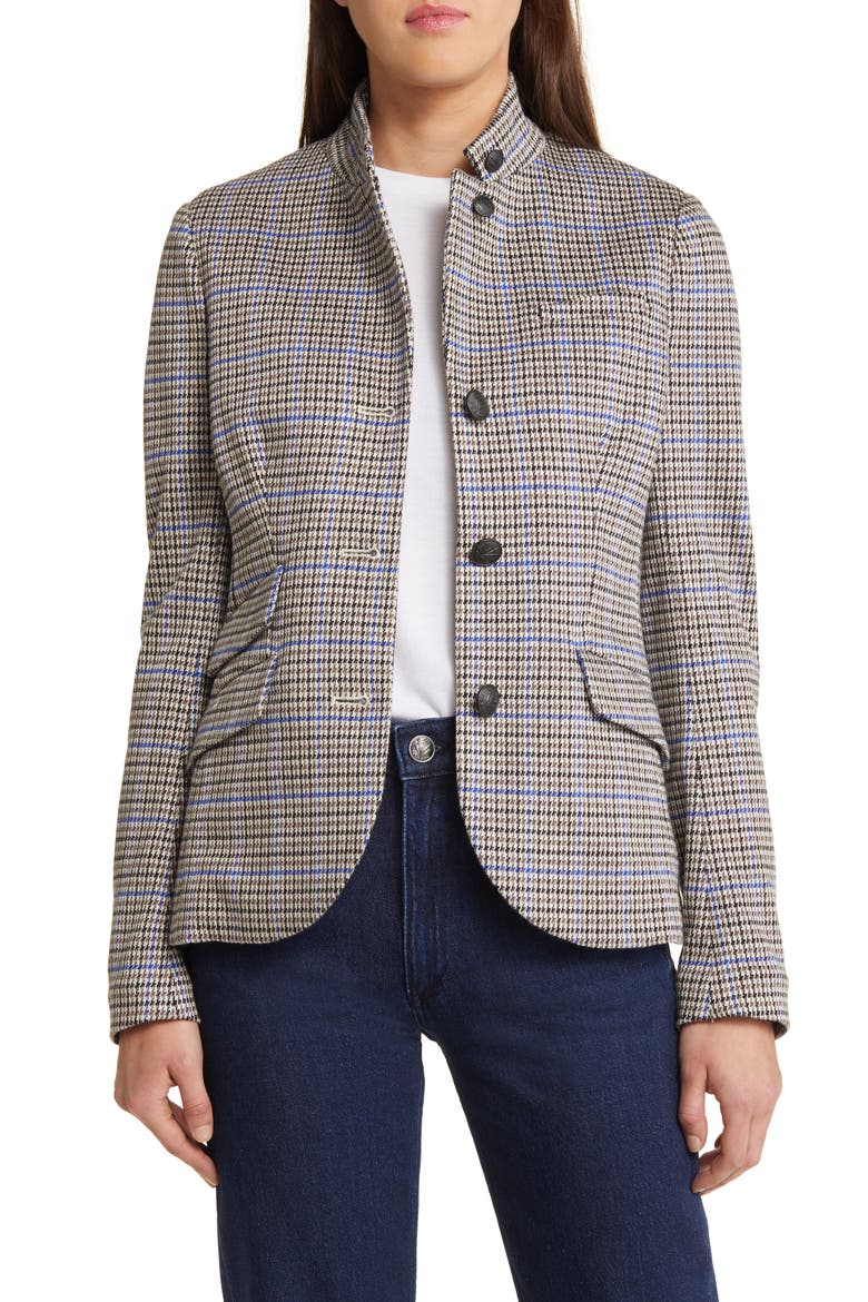 Slade Plaid Blazer, Main, color, BLUE PLAID