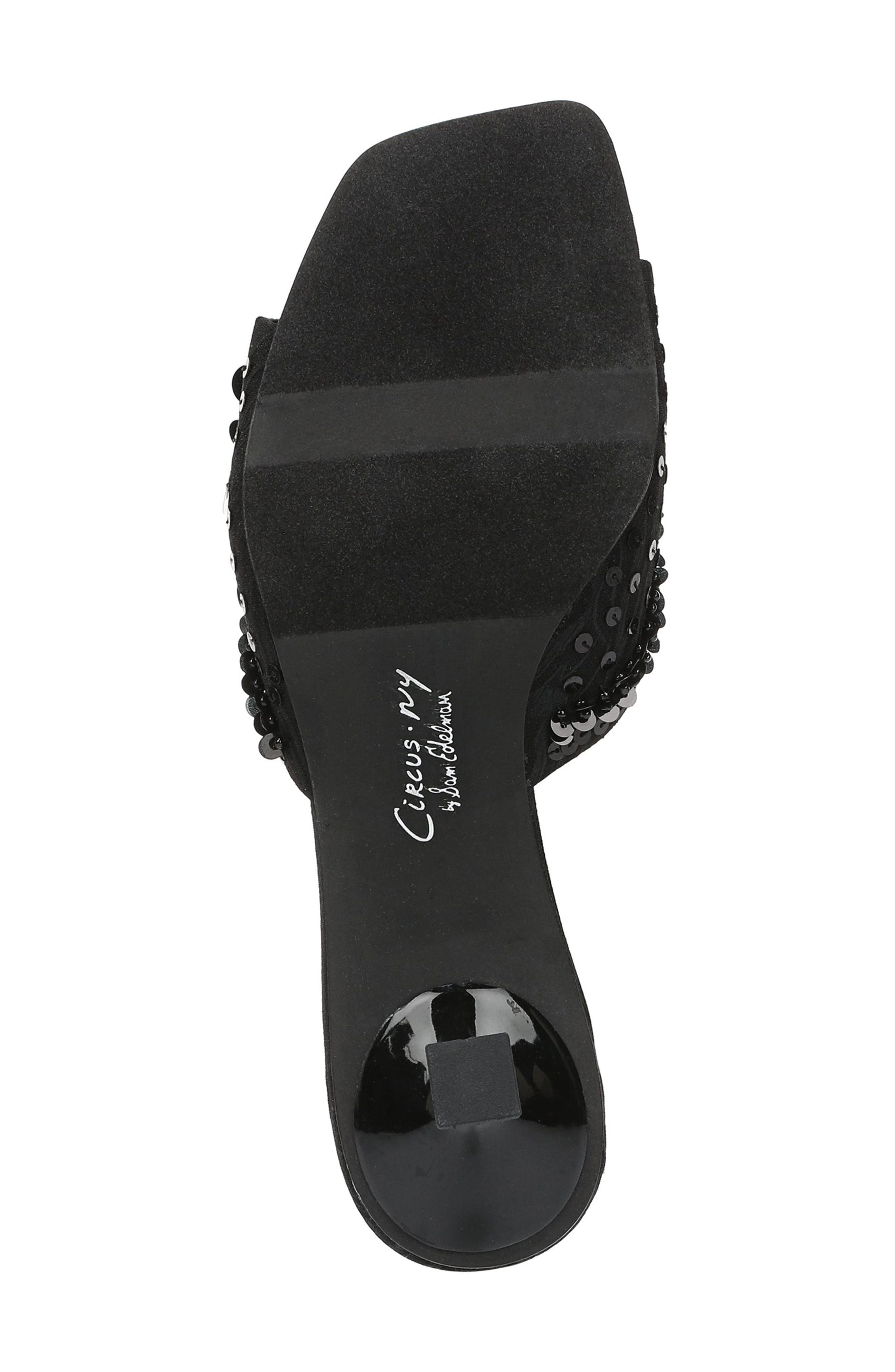 Circus NY by Sam Edelman Juliana Sequin Sandal, Alternate, color, Black