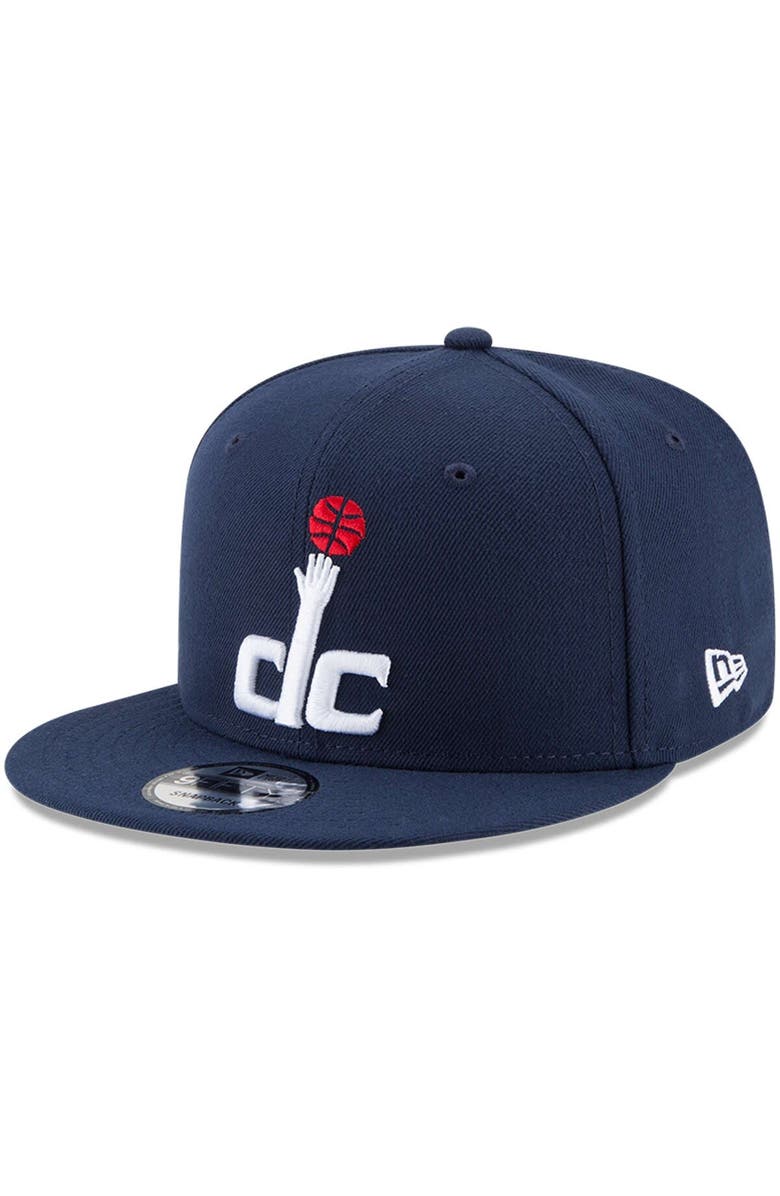 New Era Men's New Era Navy Washington Wizards Official Team Color 9FIFTY Snapback Hat, Main, color, Navy