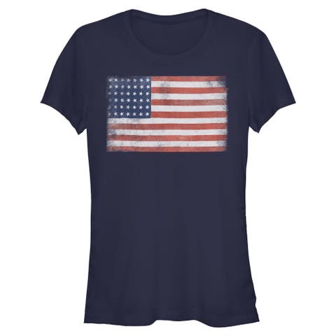 Juniors Lost Gods American Flag and Proud T Shirt