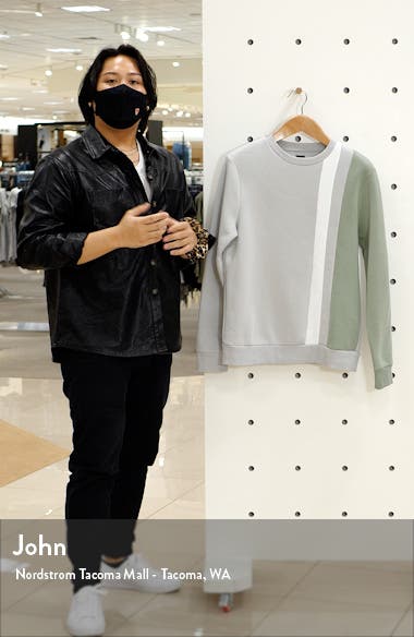 River Island Ultimate Blocked Slim Fit Sweatshirt (Men) | Nordstrom