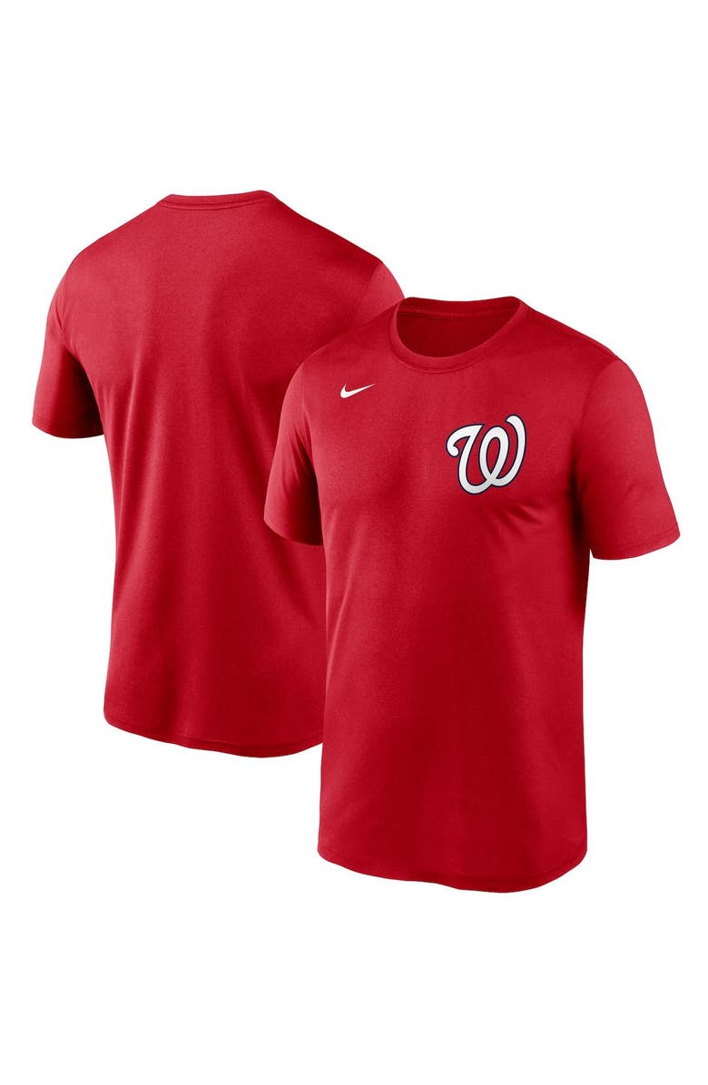Nike Men's Nike Red Washington Nationals Wordmark Legend T-Shirt, Main, color, Red