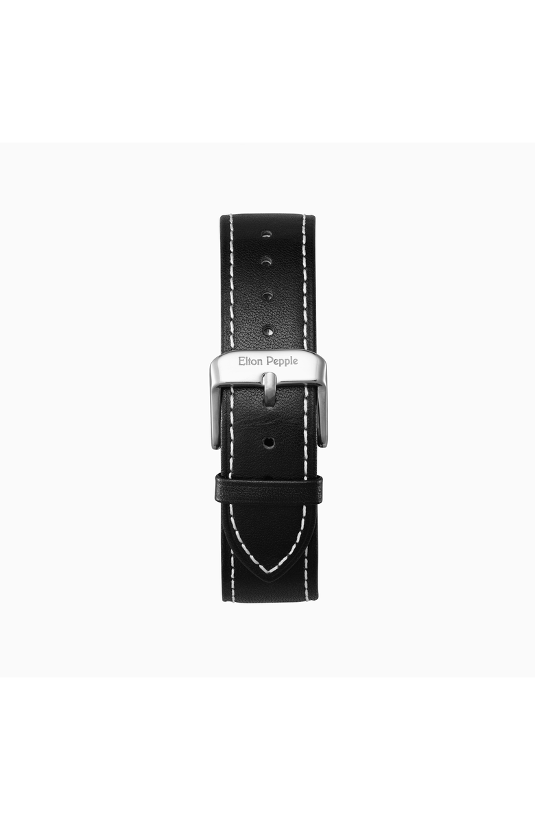 Elton Pepple Men's Classic St. Rivers - Bucktown, 38mm, Alternate, color, Eggshell White/Black/Silver