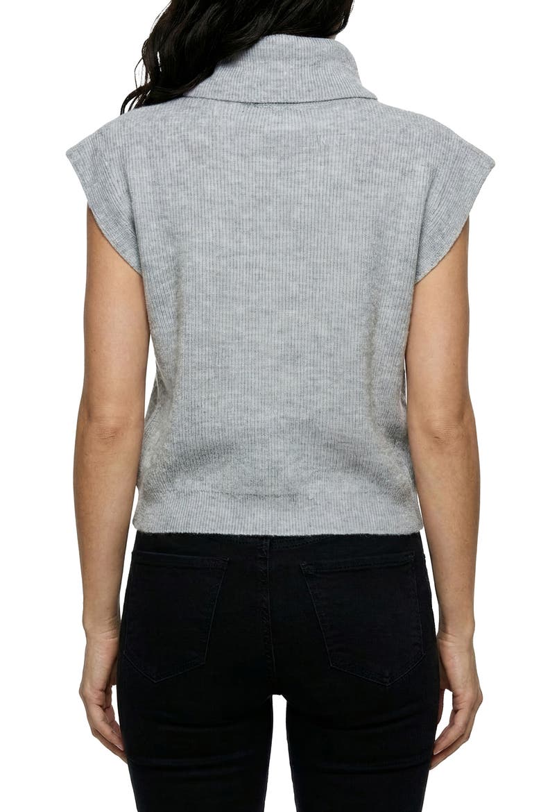 Sleeveless Turtleneck Sweater, Alternate, color, GREY