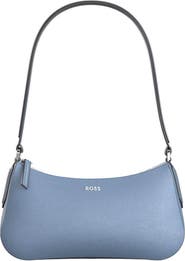 BOSS Small Alyce Leather Hobo Bag
