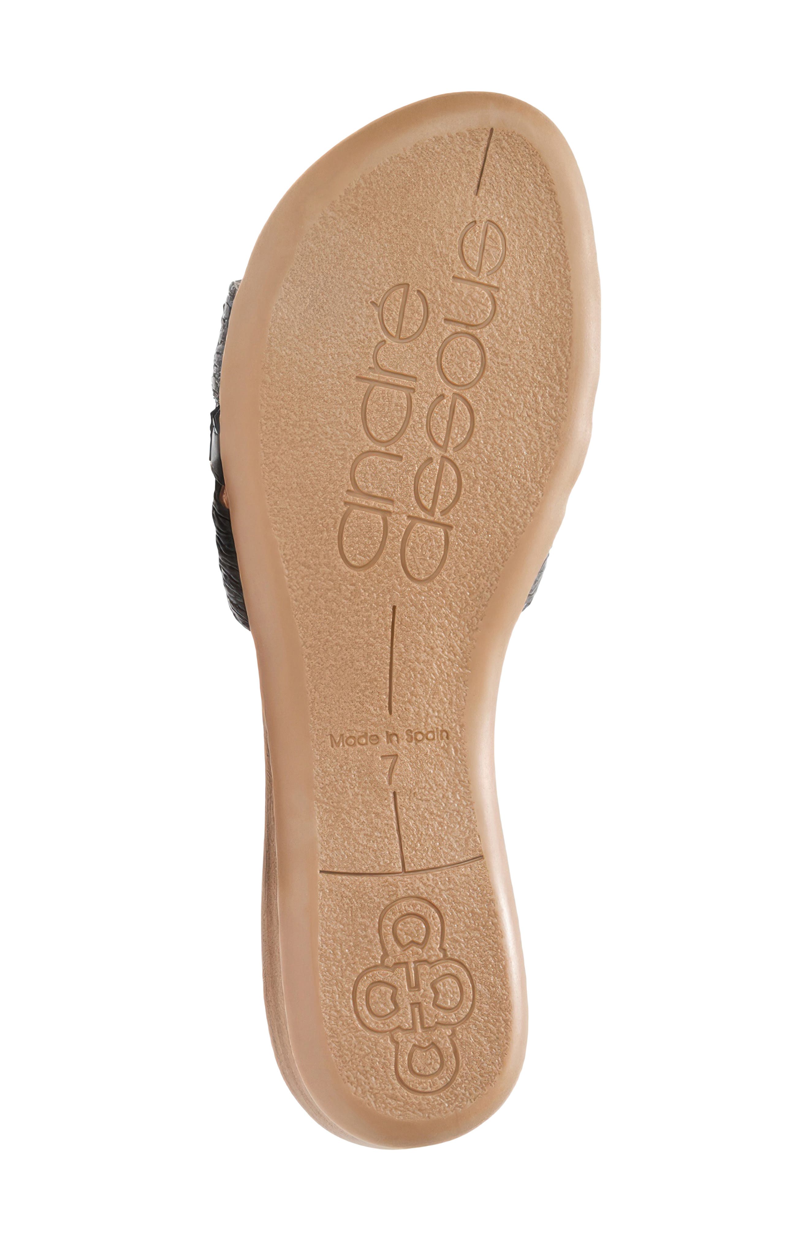 André Assous Neela Slide Sandal, Alternate, color, Black