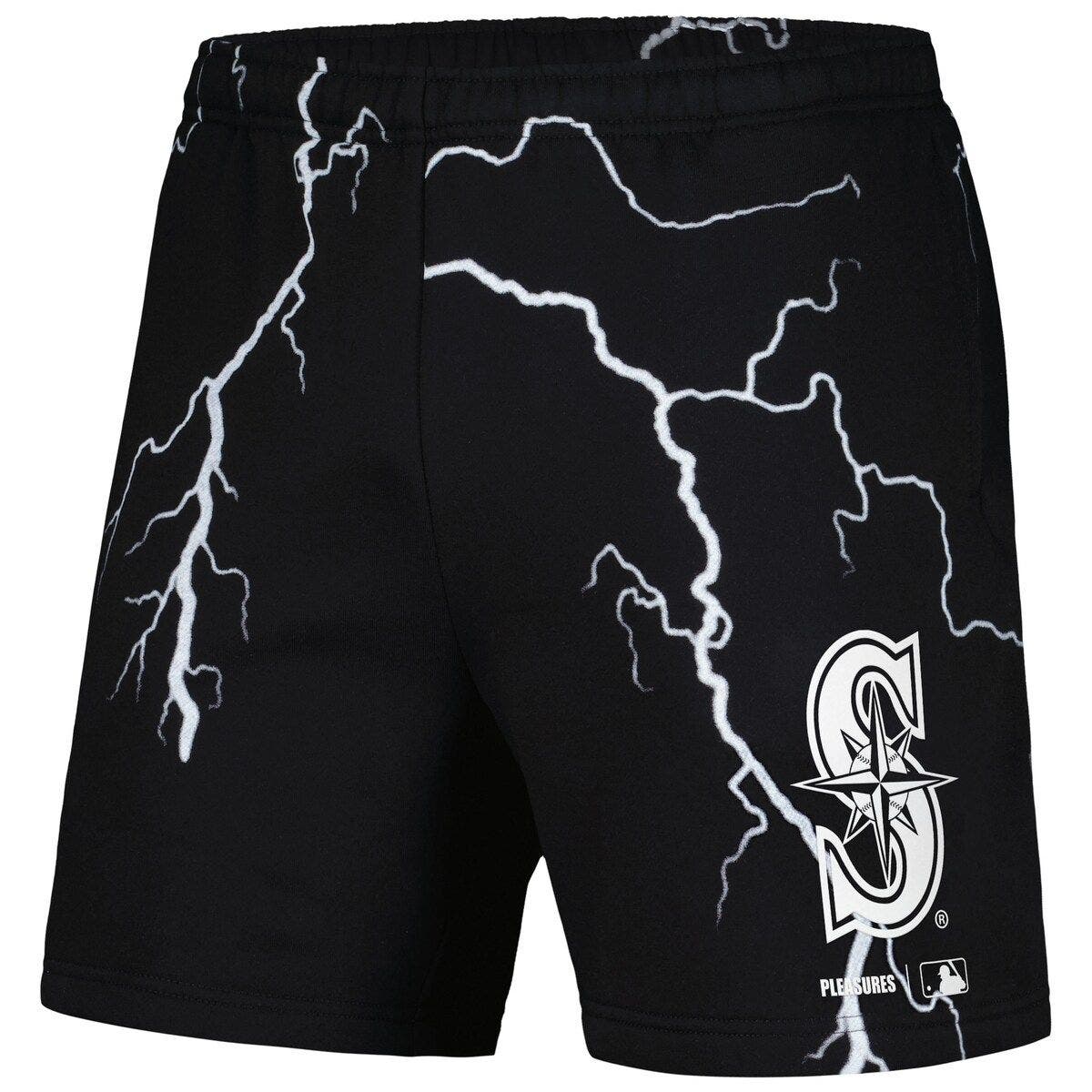 Men's PLEASURES  Black Seattle Mariners Lightning Shorts - image 2