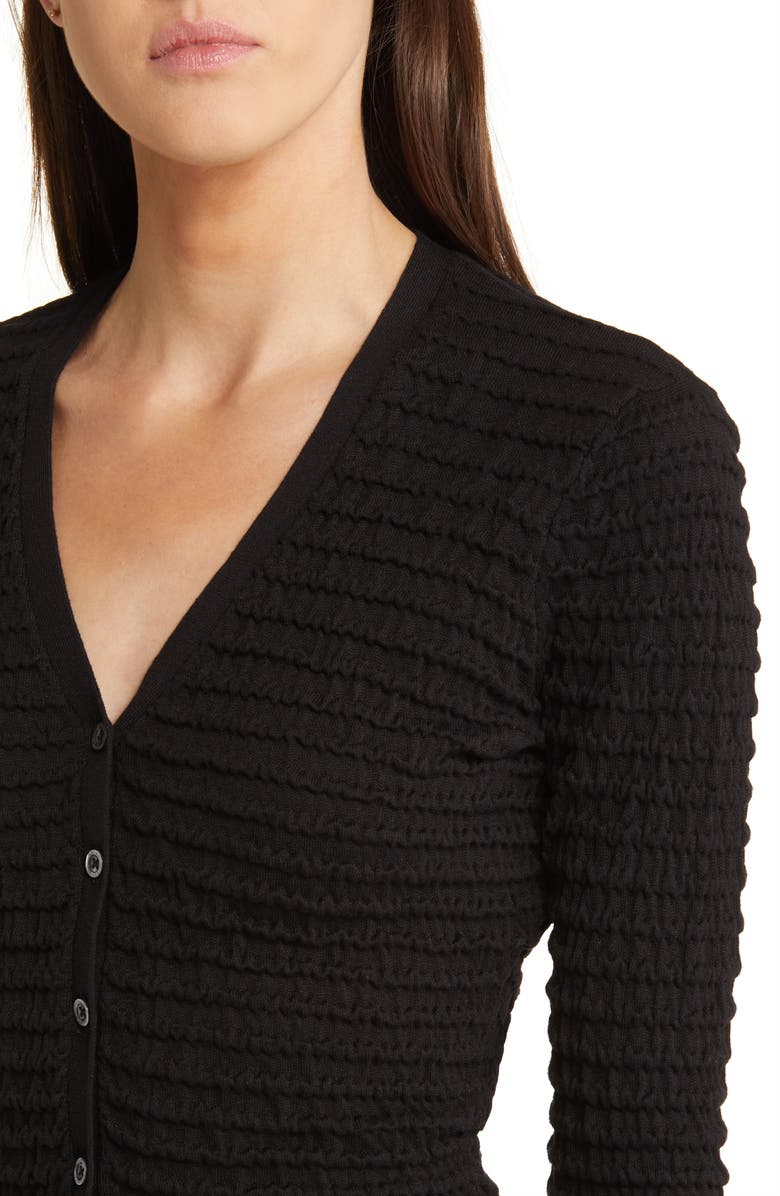 FRAME Noir Silk & Cotton Cardigan, Alternate, color, 