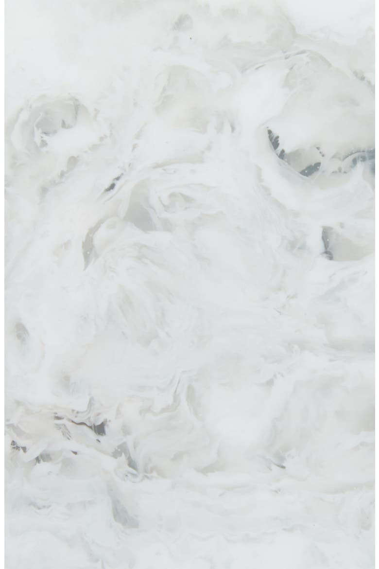 Pamana Marbled Flower Coaster, Alternate, color, WHITE GLOSS