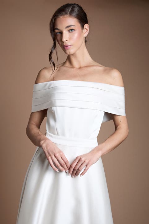 Bandeau Neck Bridal Shrug Top