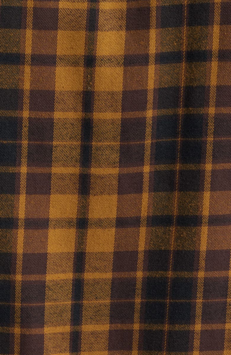 DARK SEAS Tanglewood Plaid Flannel Button-Up Shirt, Alternate, color, Black/ Brown