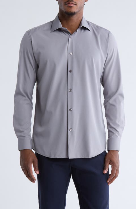 Comfort 4-Way Stretch Winkle Free Performance Dress Shirt