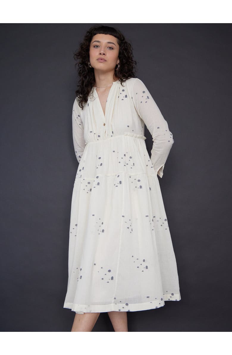 World of Crow Plus Scattering Weave Ruffle Tiered Maxi, Main, color, 