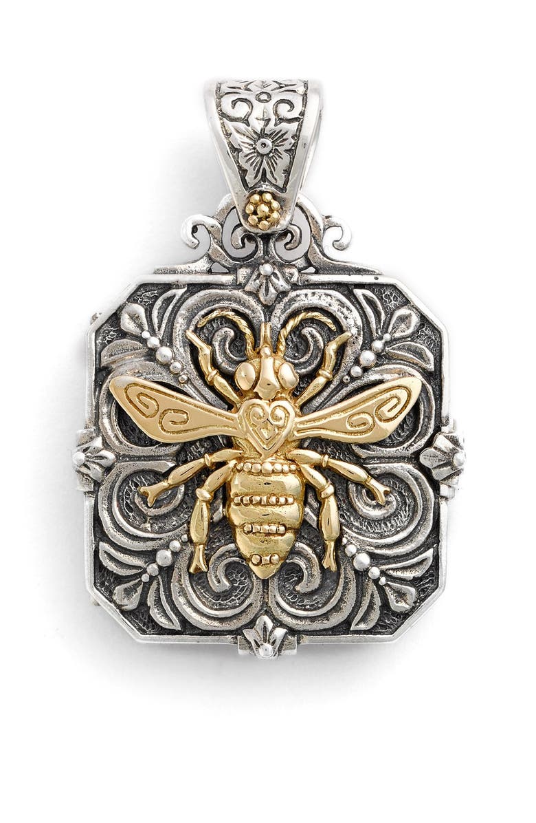 Konstantino 'Penelope' Bee Locket Pendant, Main, color,