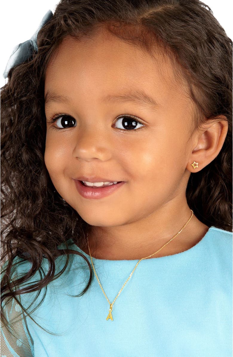 Tiny Blessings 14K Gold Wish Upon a Star Studs Screw Back Earrings, Alternate, color, 14K Yellow Gold