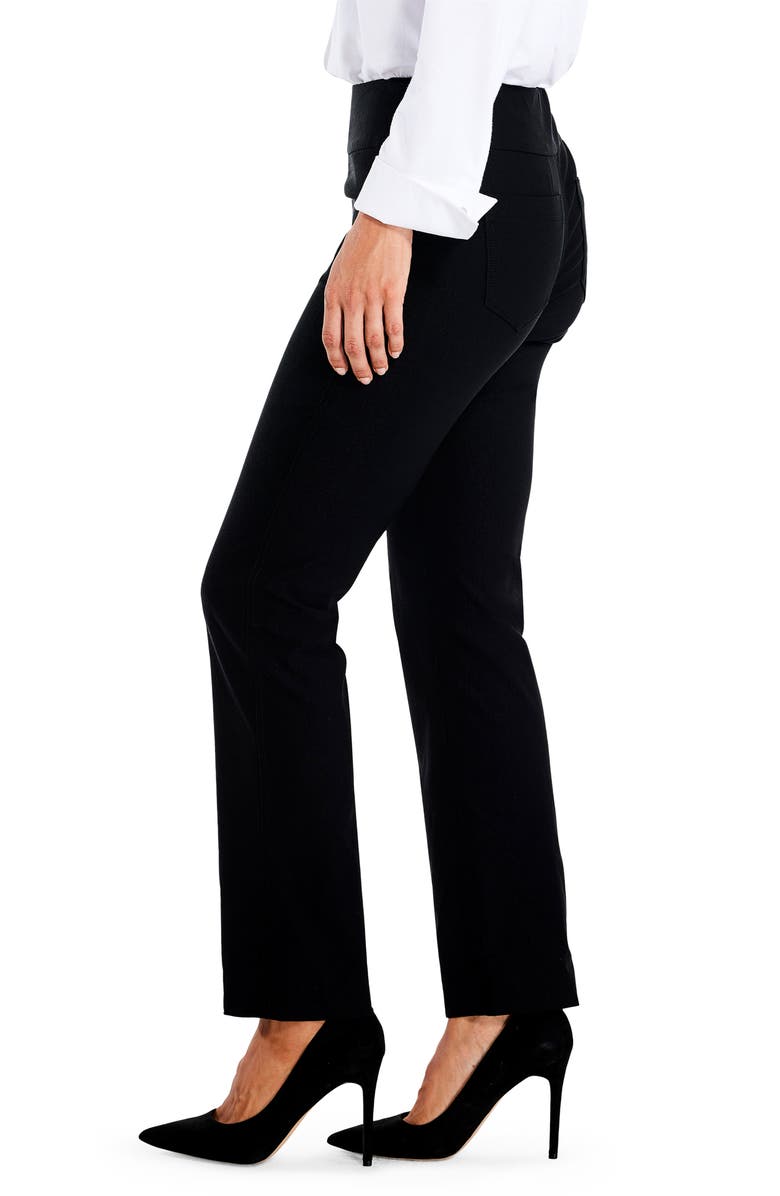 NIC+ZOE Wonderstretch Pocket Straight Leg Pants, Alternate, color, Black Onyx
