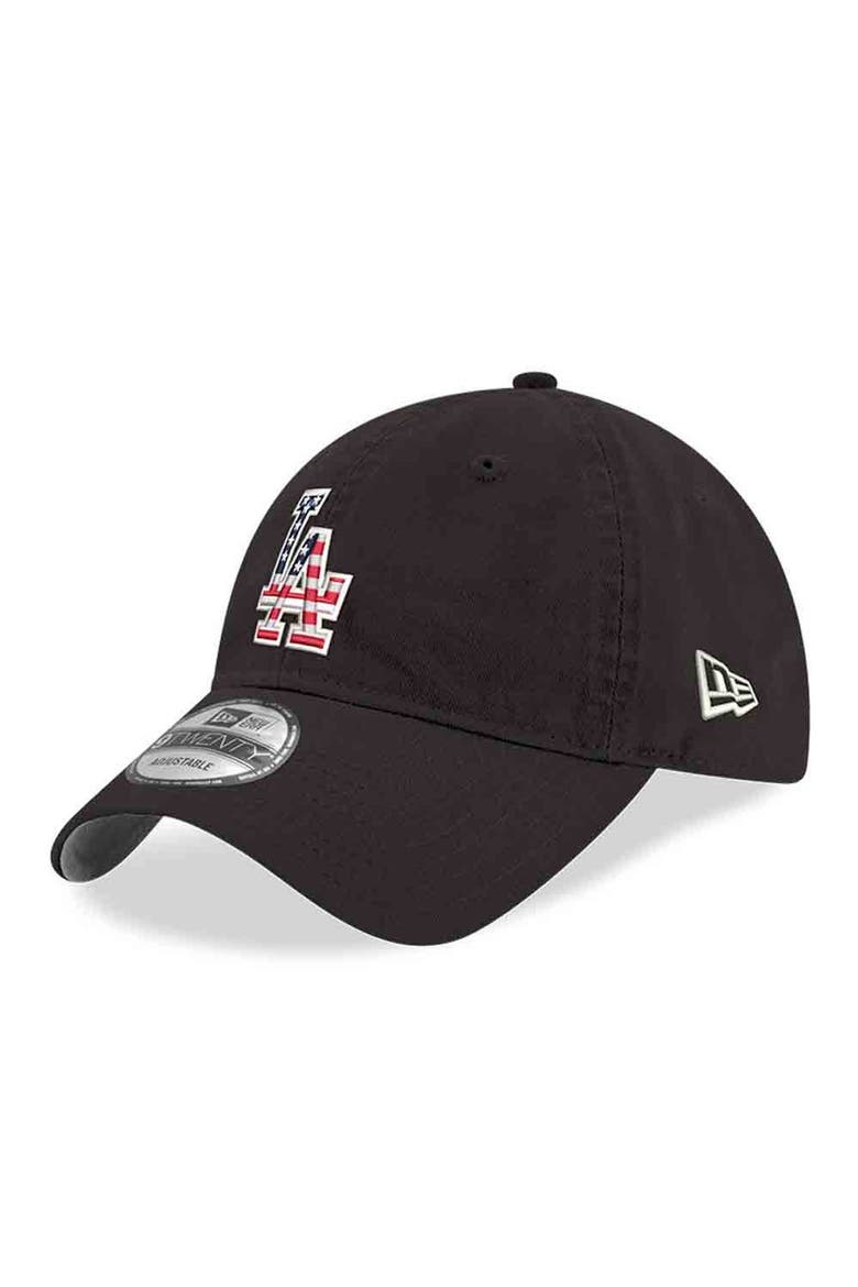 Men's New Era Black Los Angeles Dodgers America 250 9TWENTY Adjustable Hat, Alternate, color, Black