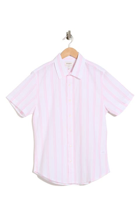 Riviera Short Sleeve Cotton Button-Up Shirt