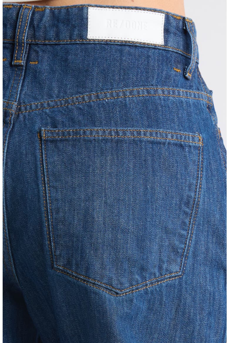 The Rewind Reversible High Waist Crop Barrel Leg Jeans, Alternate, color, DARK SANTA CRUZ