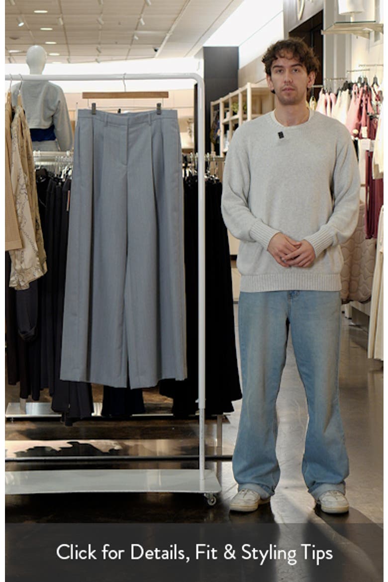 Avery Wool Wide Leg Pants video