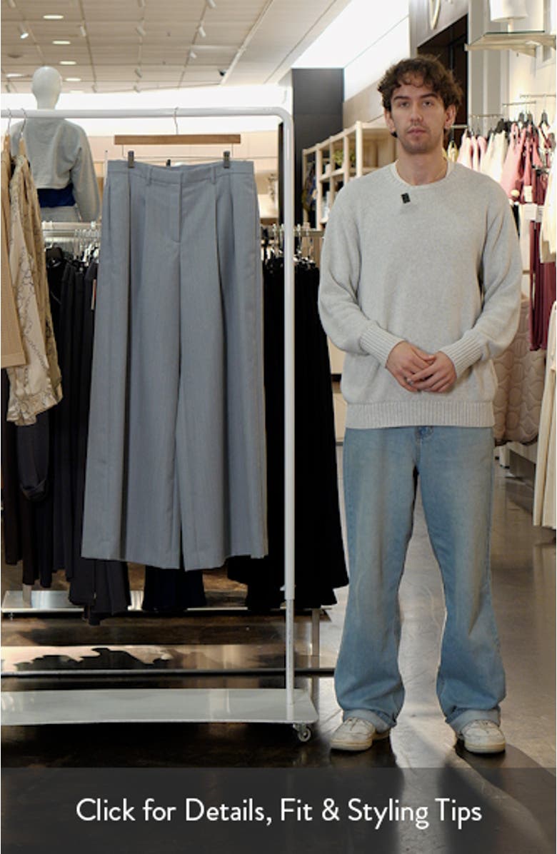 Avery Wool Wide Leg Pants, sales video thumbnail