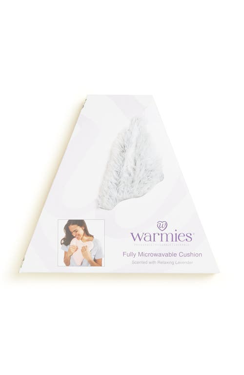 Warmies Marshmallow Plush Heart In Light Gray