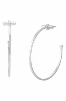 Large Bolt Hoop Earrings