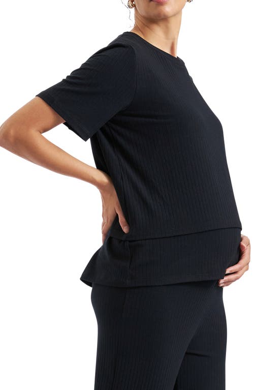 RIPE MATERNITY RIPE MATERNITY MIKE RIB MATERNITY/NURSING T-SHIRT