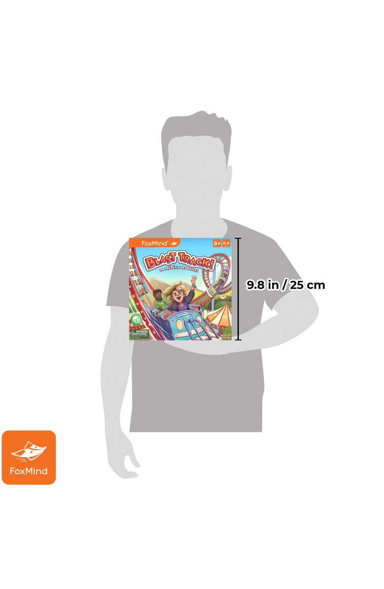 FoxMind Blast Track Tile Laying Board Game, Alternate, color, Multicolored