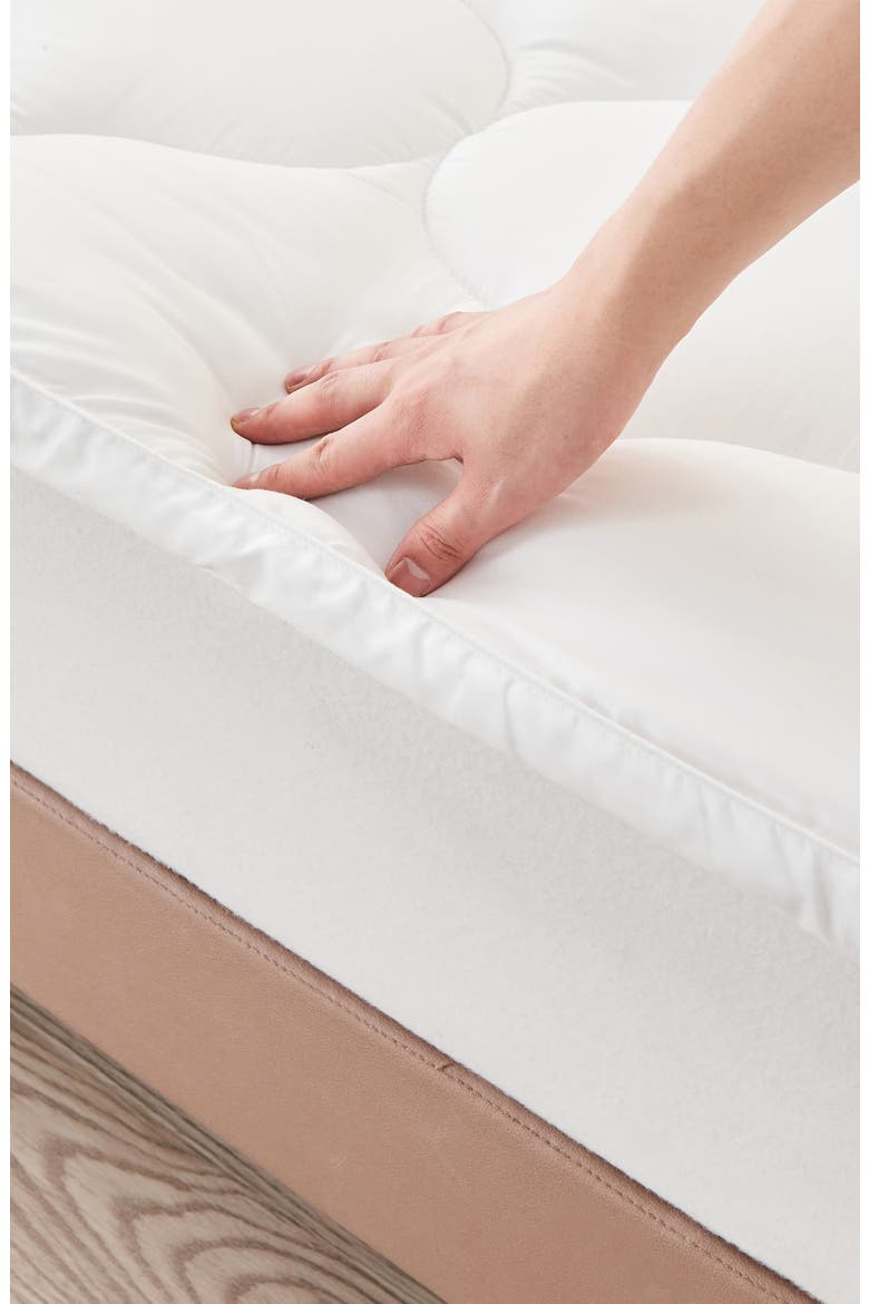 Ultrasoft Microfiber Mattress Topper, Alternate, color, WHITE