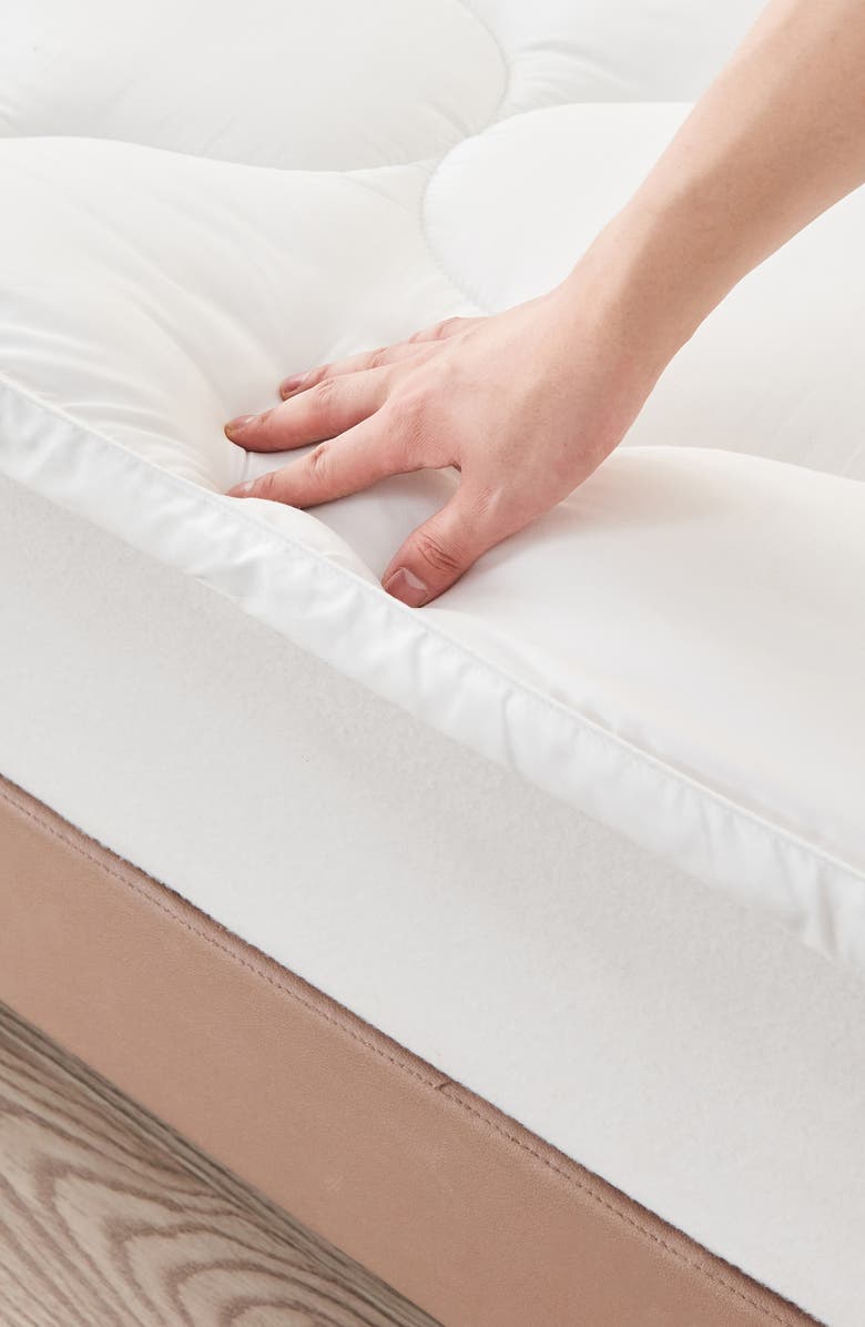 Woven & Weft Ultrasoft Microfiber Mattress Topper, Alternate, color, White