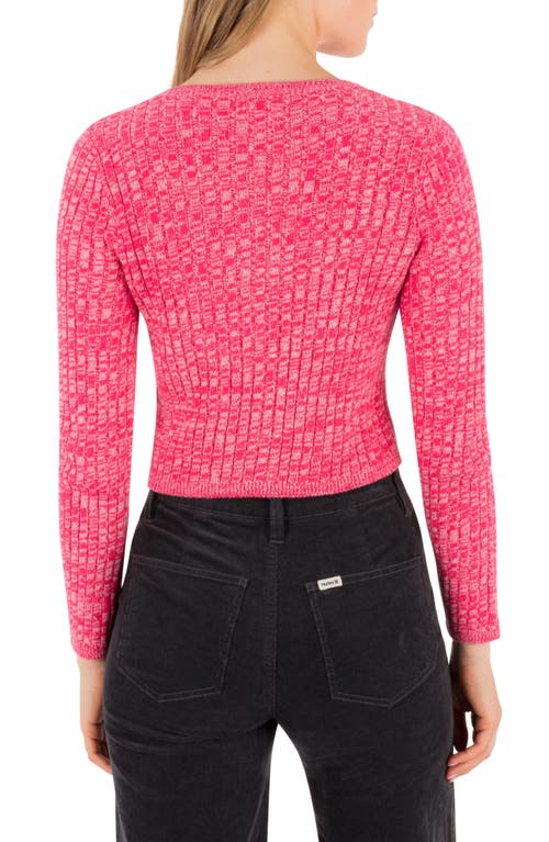 Hurley Day Trip Rib Cardigan In Pink