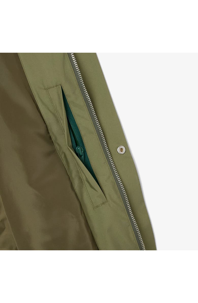 Lacoste Essentials Water Repellent Field Jacket, Alternate, color, Khaki