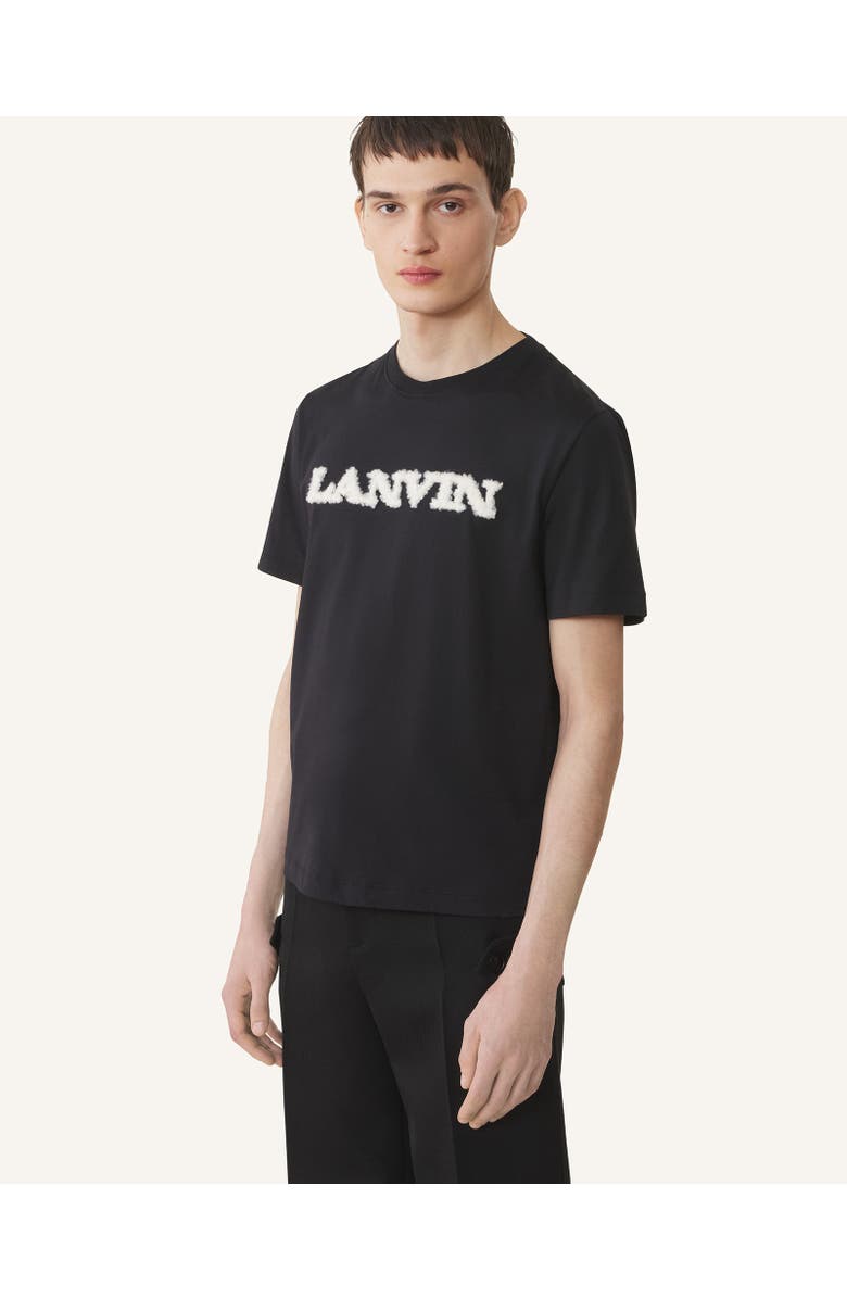 Lanvin SHEARLING COTTON T-SHIRT, Alternate, color, 