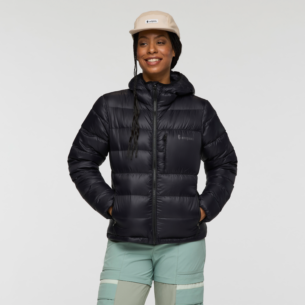 Cotopaxi Fuego Max Down Hooded Jacket In Black