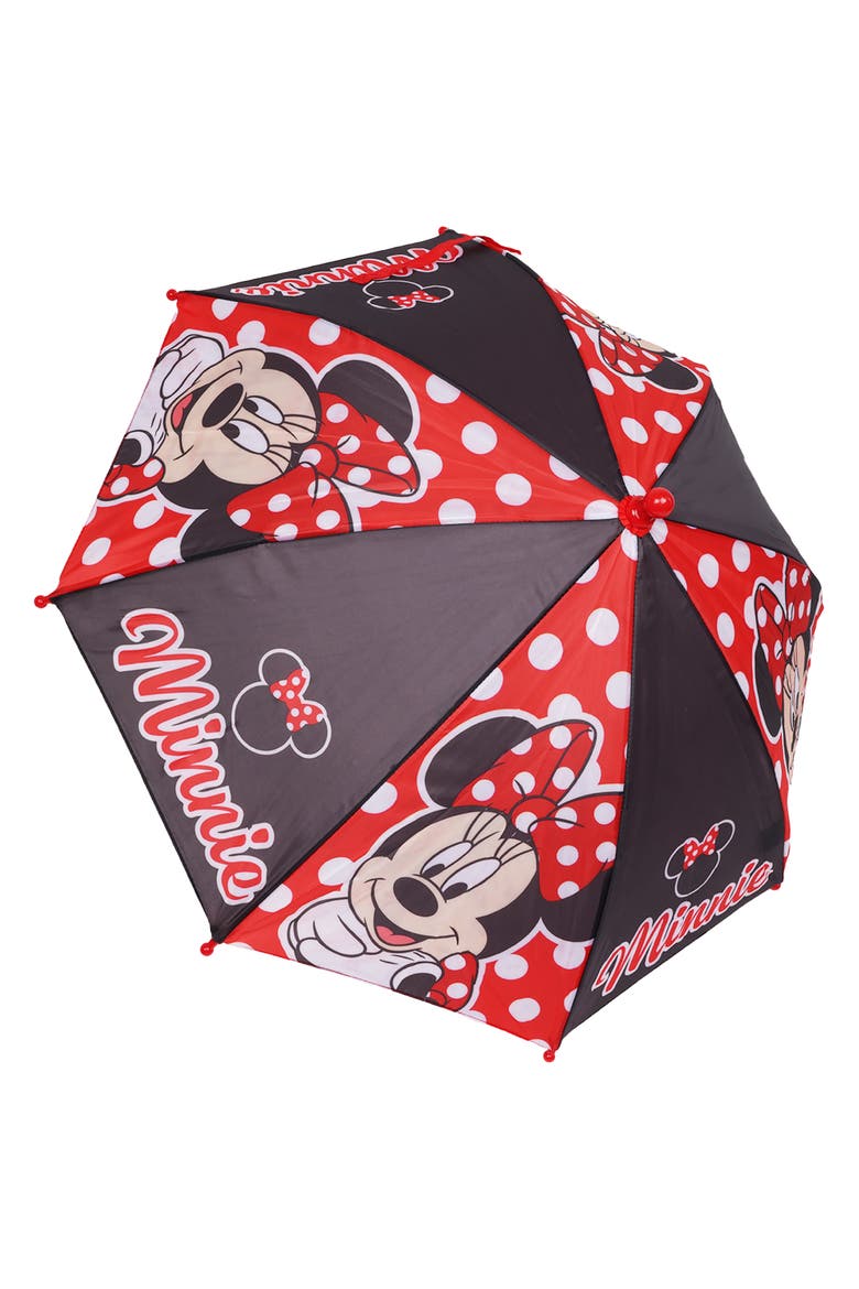 Minnie Mouse Kids Umbrella, Alternate, color, BLACK