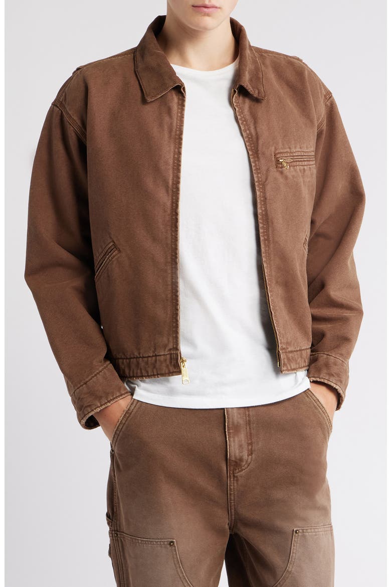 Petrol Canvas Jacket, Main, color, BROWN