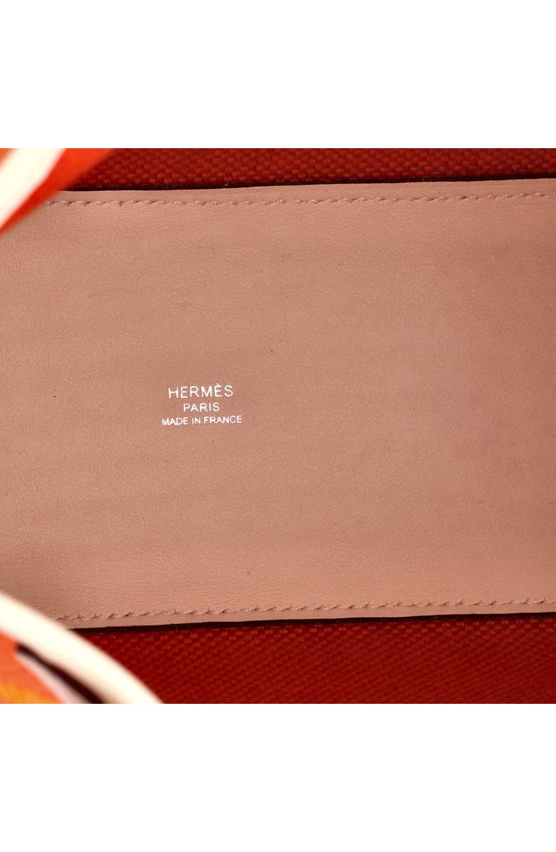 Pre-Owned Hermes Cabas H en Biais Tote Canvas with Leather 27, Alternate, color, Feu