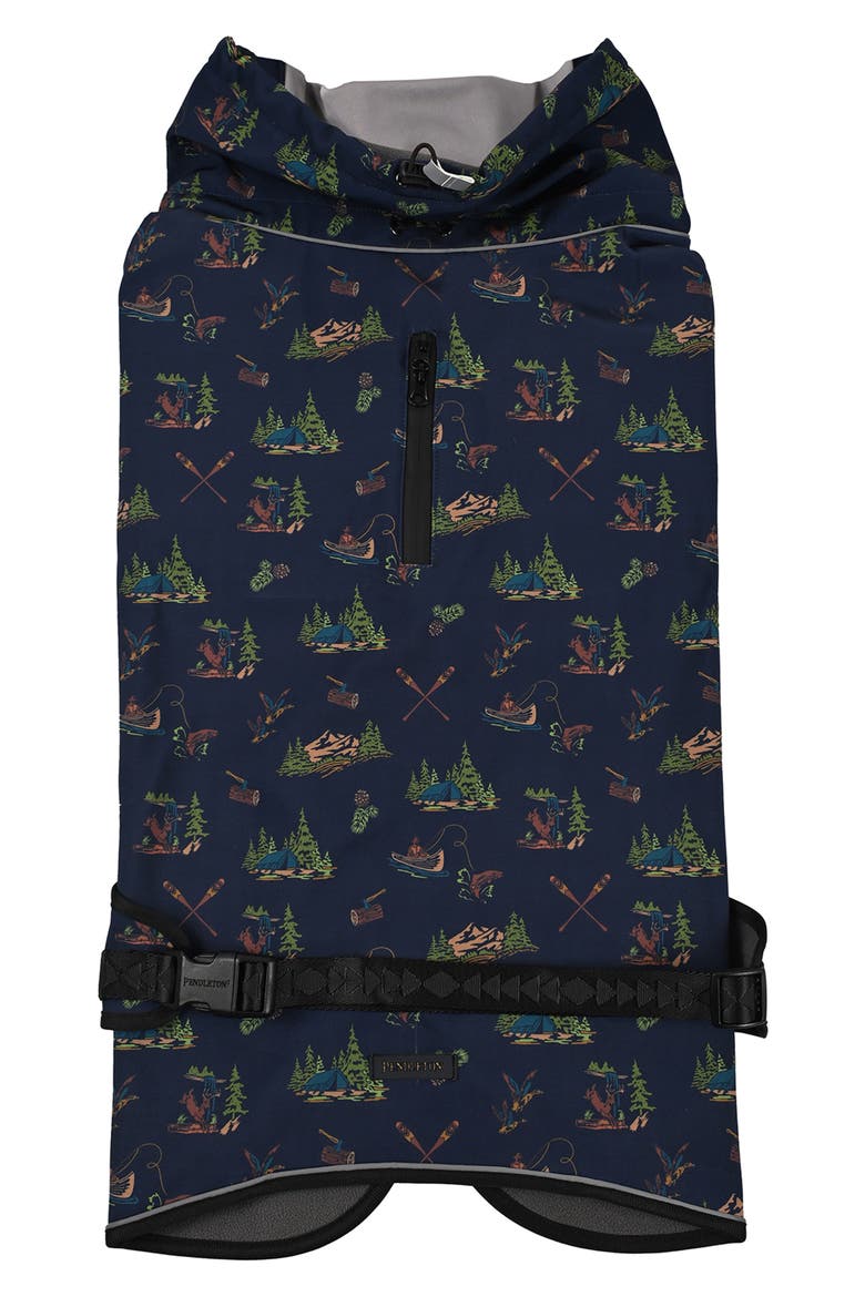 Waterproof Adventure Pet Coat, Main, color, CANOE CLUB