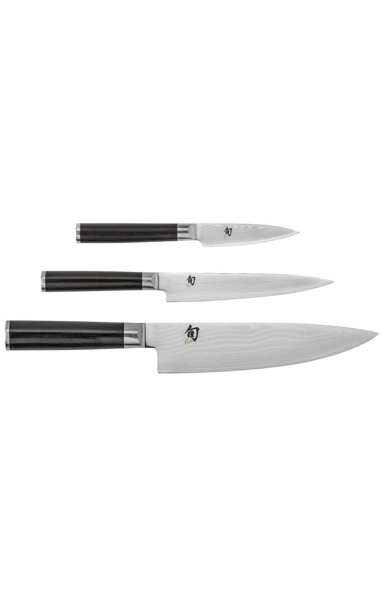 Shun Classic Cutlery Set, 3 piece, Main, color, Ebony